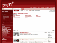 Tablet Screenshot of musikere.brugtgrej.dk